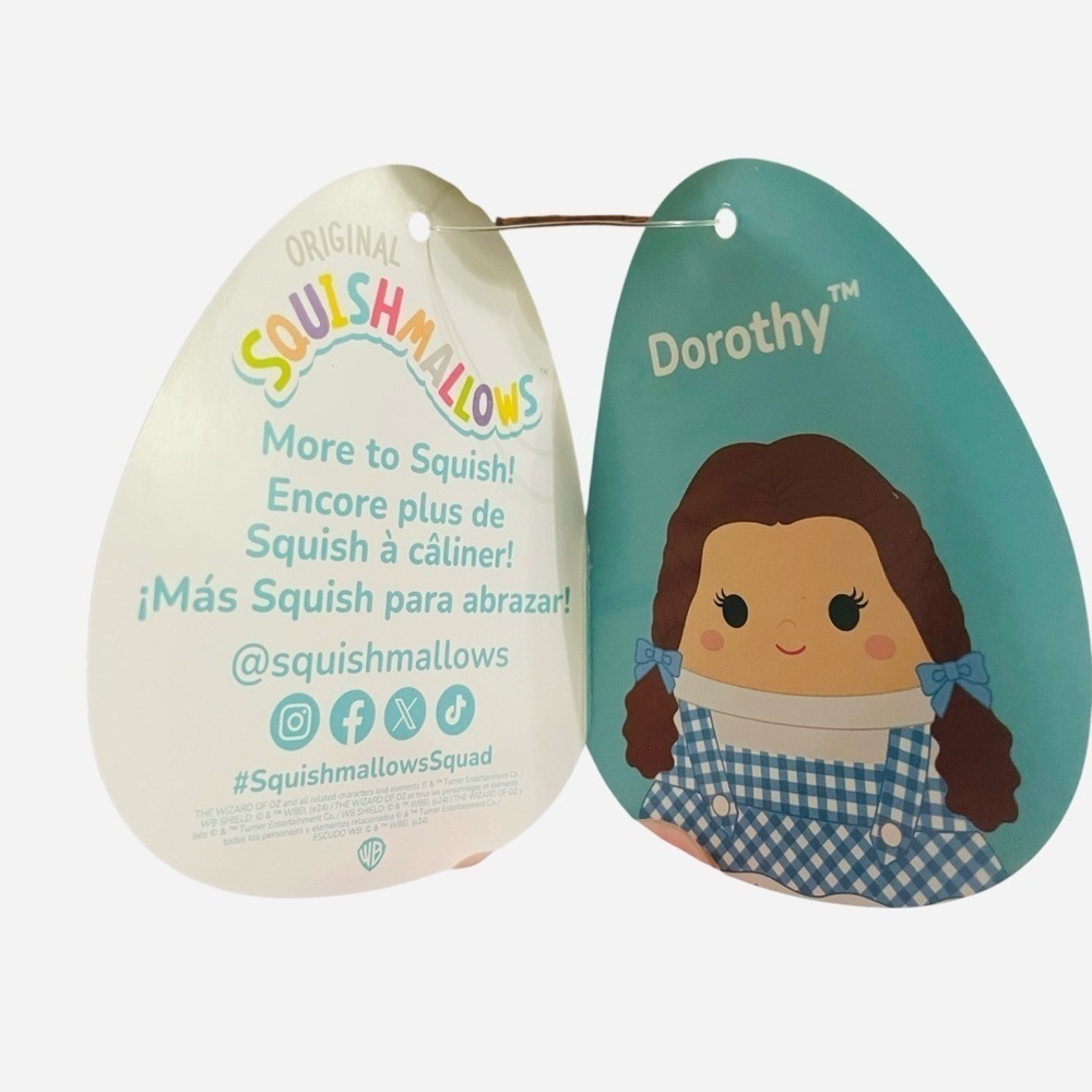 2024 THE WIZARD OF OZ Squishmallows DOROTHY 8" Plush 85th Anniversary - Picture 9 of 14
